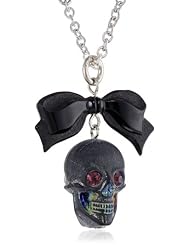 Tarina Tarantino "Classic" Multi Skull Pendant Necklace On Dainty Chain