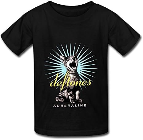 Black Kids T Shirt For Big Boys'Girls' We Love Deftones Gore Tour 2016 Fan Logo