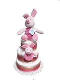 Hundred Acre Wood Baby Shower Diaper Cake Collection (3 Tier, Piglet)