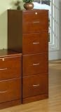 4-Drawer Vertical File in Cherry Finish By Studio RTA Furniture