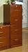 4-Drawer Vertical File in Cherry Finish By Studio RTA Furniture