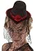 Little Victorian Top Hat Red For Girls Or Adult - One Size