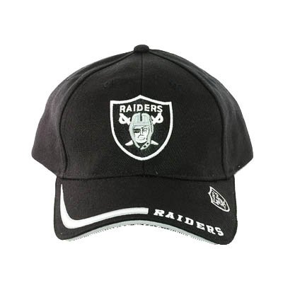 BLACK POLYESTER WOOL HAT CAP NFL OAKLAND RAIDERS NEW