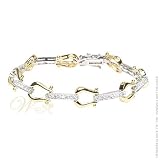 STUDIO 925: *TWO TONED HORSESHOE BRACELET*