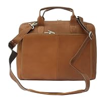 Piel Leather Slim Modern Portfolio, Saddle, One Size
