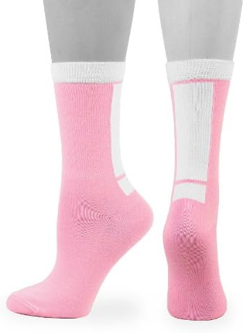 All Purpose Sports Socks 3 Pair Pack, Size 9-11, Pink
