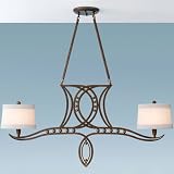 Murray Feiss Hollywood Palm F2340/2UGD Cone (40H x 44W) Multi Pool Table 2-LT 120w Pendant in Gold