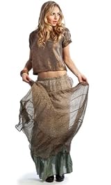 FIONA PEASANT MAXI SKIRT