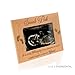 KATE POSH - Sneak Peek Sonogram Frame - Engraved Natural Wood, New Dad Gifts, New Mom Gifts (3 1/2 x 5 Horizontal)