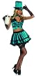 5pc Hostess Mostest Mad Hatter Halloween Costume