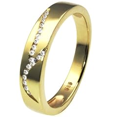 Goldmaid Damen-Ring 333 Gelbgold Memoire 18 Zirkonia Gr. 54 Zi R3101GG54