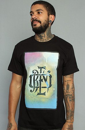 Obey The Obey Monogram Stencil Tee in Black,T-shirts for Men