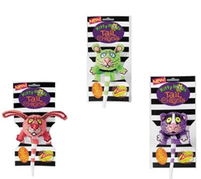 Tailchaser Catnip Toy - 8.5In - Purple/pink/green 