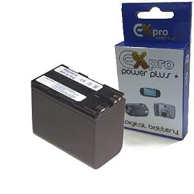 Ex-Pro Canon BP-911, BP-911K, BP-914, BP-915, BP-924, BP-927, BP-930, BP-930E, BP-930R, BP-941, BP-945, BP-950, BP-950G, BP-970, BP-970G, High Power Plus + Long Lasting replacement - 6300mAh - 2 Year Warranty Replacement Lithium Li-on Digital Camera Battery for Canon : XL H1S, XM1, XM2