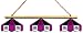 Imperial Colorado Rockies Licensed Three Shade Stained Glass Billiard Table Lamp