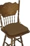 Indoor/outdoor 16"w Contoured Dining Chair Cushion, 2"Hx16"Wx15"D, TEAK SUNBRELLA