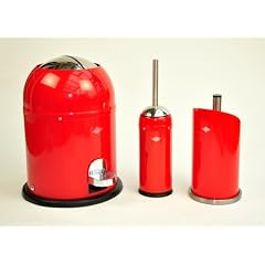 Wesco Kombi Bad-Set, 3-teilig - Single Master, Toilettenb�rste, Rollenhalter - rot