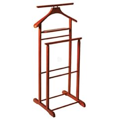 Herrendiener Diener aus kirschbaumfarbenem Massivholz, Breite 47cm x Tiefe 36cm x H�he 102cm HA306