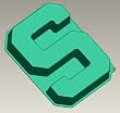 Michigan State "S" Silicone Cake Pan & Stand