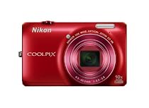 Nikon Coolpix S6300 Digital Camera - Red (16MP, 10x Optical Zoom) 2.7 inch LCD