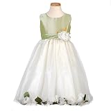 Flower Girl Dress LITO SAGE Petal Special Occasion Toddler Little Girls 2T-12