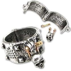 Newgate Engagement Cuff Ring - Alchemy Gothic Pewter Ring