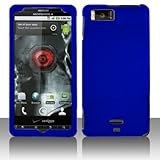 Motorola MB810 Droid X Rubberized Shield Hard Case Blue