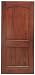 MAI A798P Unfinished A79 8 Single Entry Door, All-Plank with Andean Walnut and Arch-Top Design A798