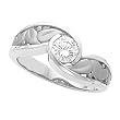 14K White Gold Diamond Solitaire Engagement Ring - 0.50 Ct.