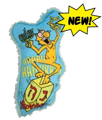 Ducky World Yeowww! Yeowww! Dreidel Krinkle 100% Organic Catnip Toy