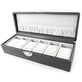 Coffret "Munich" 6 Montres gris anthracite
