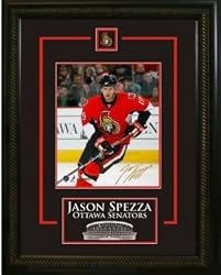 Jason Spezza Signed 8X10 Etched Mat - Red Action-V