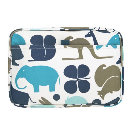 DwellStudio Gio Aqua Cosmetic Bag - Large (11W x 7.5H x 2.5D)