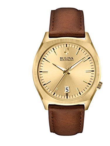 Bulova 97B132 - Reloj , correa de cuero color marrón