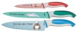 Produkt-Bild: Genius 21147 Profi-Messer-Set mit Cartoon-Druck, 3-teilig