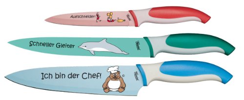 Genius 21147 Profi-Messer-Set mit Cartoon-Druck, 3-teilig Preisvergleich