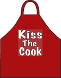 Funny Apron -- Kiss the Cook Barbecue Apron