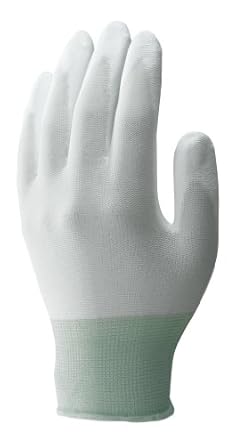 【クリックで詳細表示】ショーワグローブ 【低発塵】B0510ニューパームフィット手袋 ホワイト Lサイズ 1双： 産業・研究開発用品