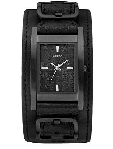 GUESS Bold Buckled Cuff Watch