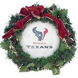 Houston Texans 22" Holiday Christmas Wreath - NFL Football