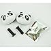 TOOGOO(R) 2 Pcs Black White Panda Shaped Car Air Freshener Perfume w Two Clips
