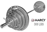 Marcy Grip Max 300 lb. Olympic Plate Weight Set and Bar - FREE SHIPPING!