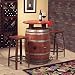 Vintage Oak Wine Barrel Bistro Table & Bar Stools