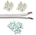 from Tuning Solutions 25m White speaker cable extension kit - Extend your speaker cables - Speaker cable, speaker cable clips and speaker cable joiners Model TUN70003