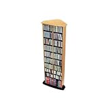 Prepac OMC-0399 Oak & Black Corner Multimedia Storage Tower