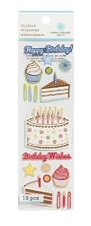 Martha Stewart Crafts Happy Birthday Cake Stickers