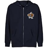 NCAA Oral Roberts Golden Eagles Youth Navy Blue Logo Applique Full Zip Hoody