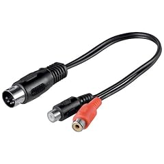 0.2m 2x Cinch Kupplungen auf 5-polig DIN Stecker