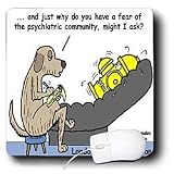Londons Times Funny Medicine Cartoons - Fear Of Psychiatric Community - Mouse Pads