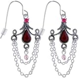 Ruby Red TESSA CHANDELIER Earrings